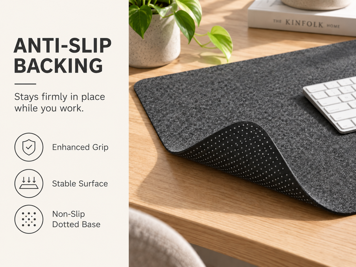 Nordic Minimalist Felt Desk Mat