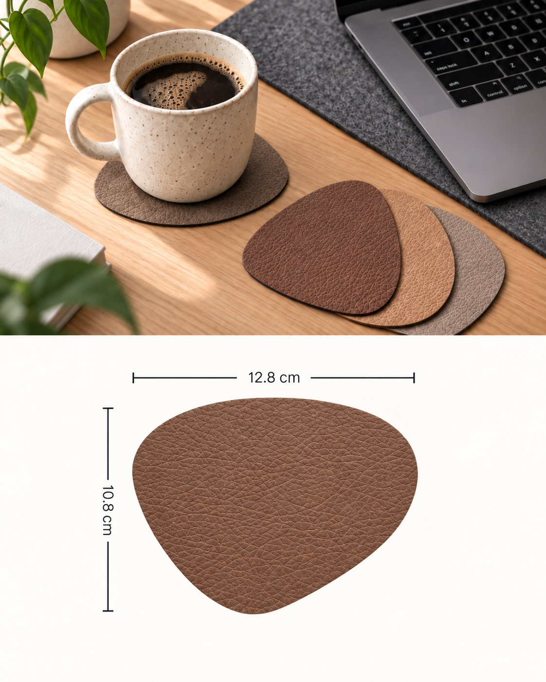 Premium Faux Leather Coasters (Pack of 4)