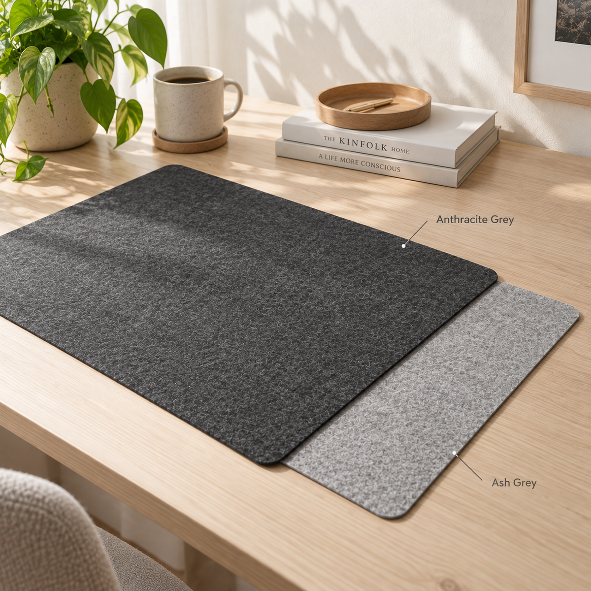 Nordic Minimalist Felt Desk Mat