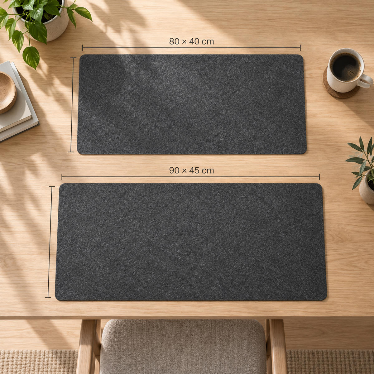 Nordic Minimalist Felt Desk Mat