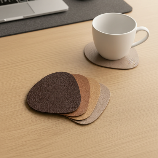Premium Faux Leather Coasters - Portada final